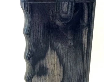 Handcrafted Black Cloud Wooden Dugout with Pure Silica Quartz, or Metal One Hitter Bat and Poker