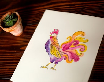 Whimsical Rooster (original)
