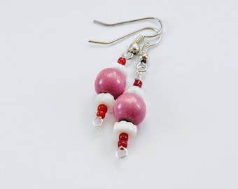 Pink Sherbert Dangle Earrings