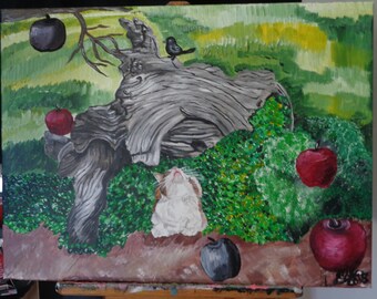 painting- "A Garden Curiousity"