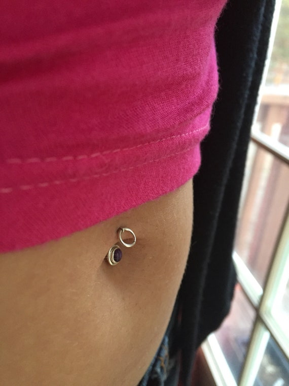 Saturn Belly Button Barbell piercings body jewelry simple
