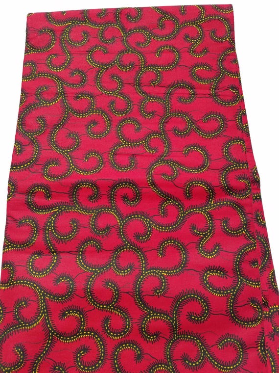 Red African Fabric Ankara Fabric African Clothing African