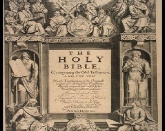 King James Bible 1611 - First Edition - BONUS Gutenberg Bible 1462 - Rare eBooks