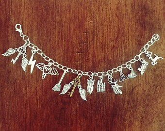 Personalized Harry Potter Charm Bracelet