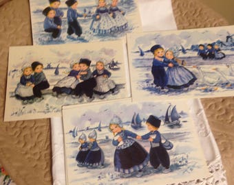 Blue and White Holland Postcards