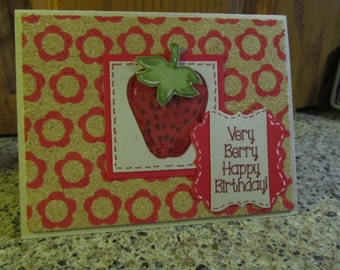 Strawberry Birthday Card