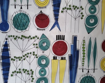 Picknick fabric Swedish retro design Marianne Westman