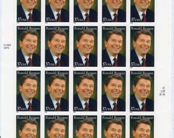 President Ronald Reagan (20) Mint-Unused- Scott #3897 Full Sheet