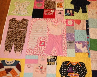 First year quilt, baby, memory, quilt, baby clothes quilt, memory quilt, custom, tshirt quilt, t shirt quilt, baby blanket, personalized
