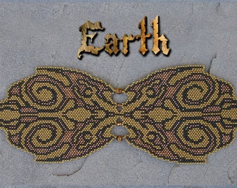 Pattern for Elemental Earth Peyote Bracelet