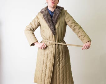 Puffy Belted Vintage Coat