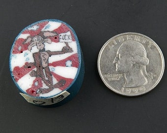 Political Statement Glass Murrine Boro Cane 13 grams - 72O