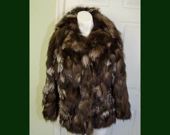 Vintage 1970's Bloomingdales Young East Sider Fur Coat Small