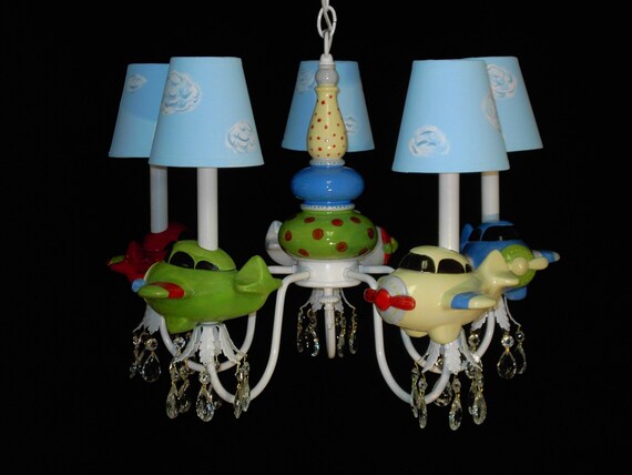 Plafoniere Da Bambino : Plafoniera di aeroplano lampadario illuminazione del bambino