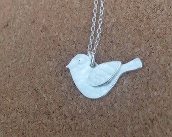 Bird Necklace Bird Pendant Bird Jewelry Gift for Her Silver necklace Bird Pendant Necklace Silver bird Bird gift