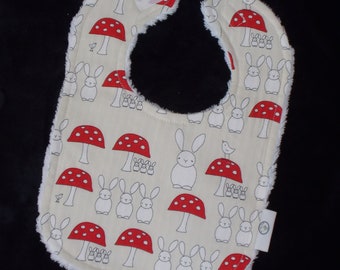Bunny Triplets Chenille Boutique Bib - SALE