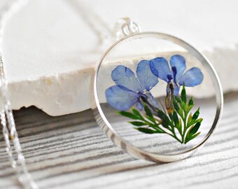 925 sterling silver necklace Violet (K925-74)
