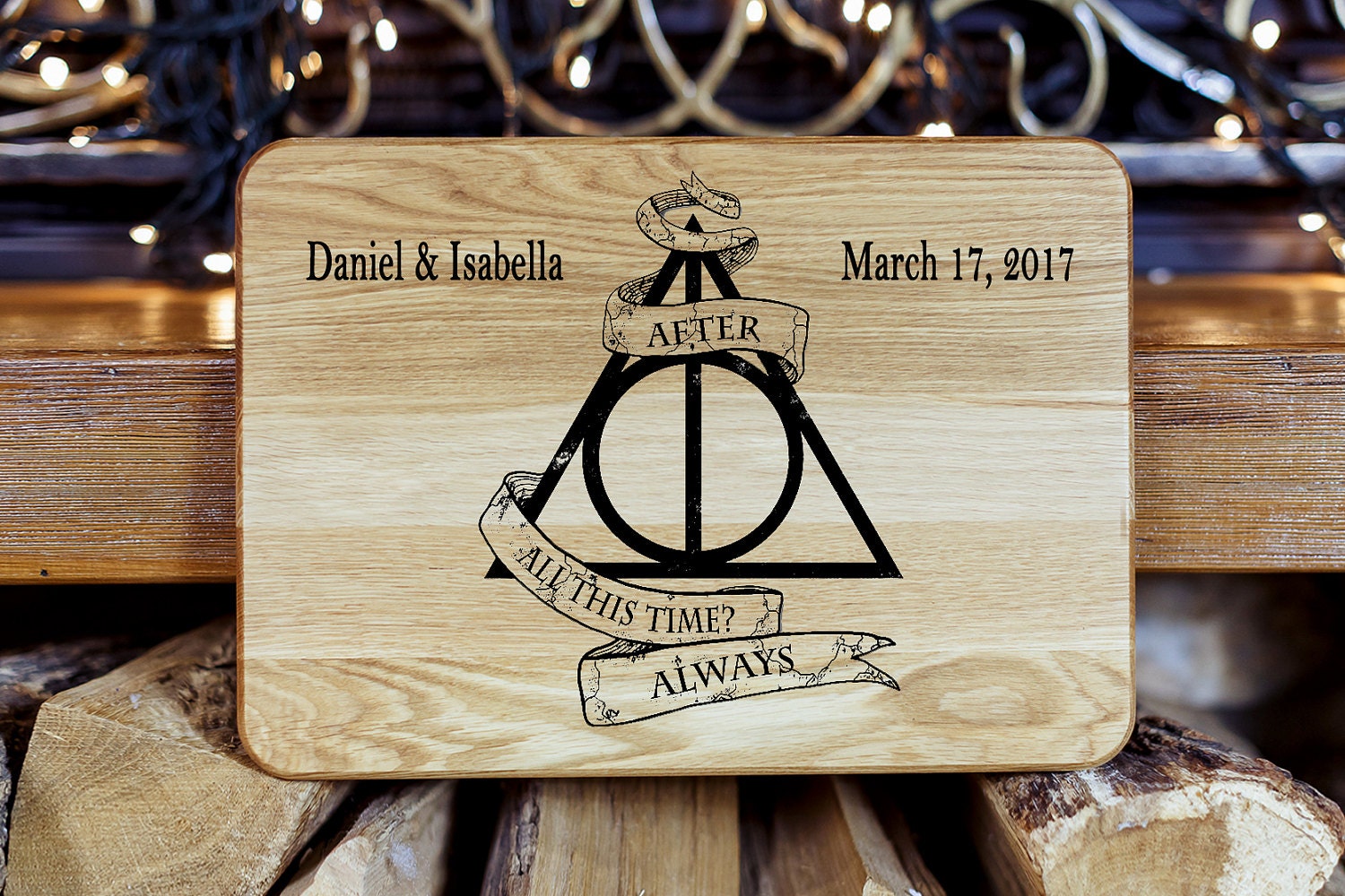 Harry Potter Wedding Gifts
 Personalized Cutting Board Harry Potter Wedding Gift