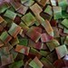 Mosaic Tiles SALSA reds browns greens Stained Glass Mosaic Tile