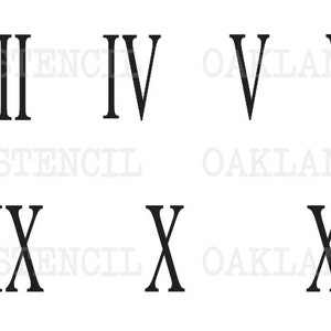 Roman numerals art | Etsy