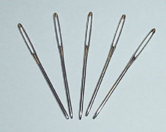 Knitters Sewing Needles, Hand Sewing Needles, Darning needle, Size 14, Large Needles , Nickel-Plated, Blunt-Ended