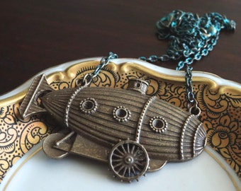 Zeppelin Blimp Necklace
