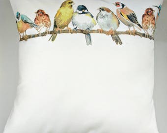 Cushion Cover in Laura Ashley Garden Birds 16"