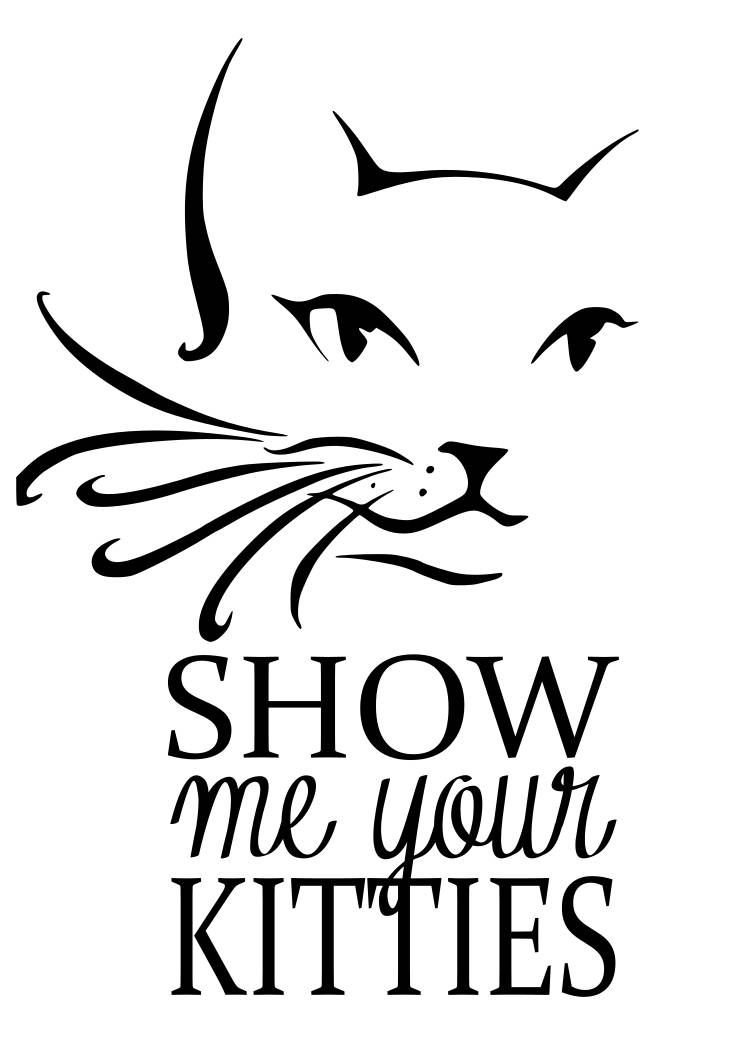 Show me your kitties SVG File Quote Cut File Silhouette