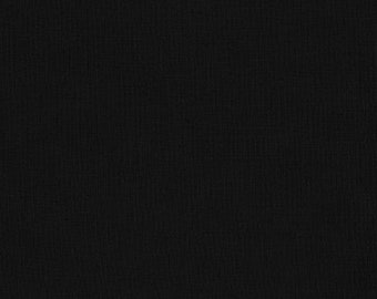 Black - Kona cotton solid fabric - half yard or more