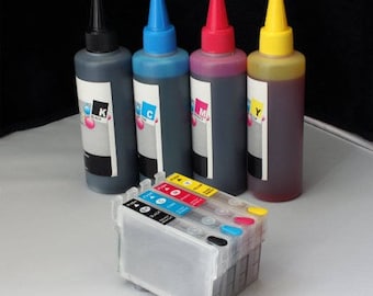 Refillable cartridges T252 #252 with 400ml Dye ink compatible with Epson workforce wf-3620 wf-3640 wf-7610 wf-7620 wf-7110