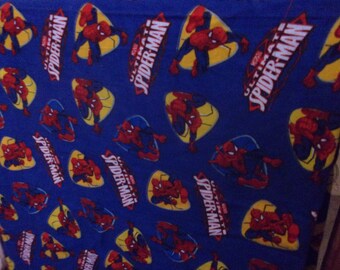 Spiderman Baby Blanket or Play Mat Also Great for a Lap Throw or Wheel Chair Blanket