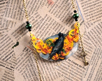 Sir Raven key Steampunk necklace