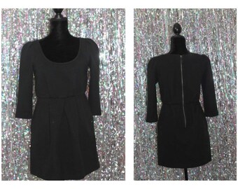 90's Juicy Couture Black Cotton Patch Dress (M)