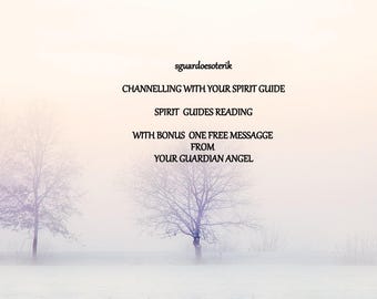 Spirit Guide Reading, Free Bonus messagge, Spirit Guide Psychic Reading, Professional Psychic Advice, meet your Spiritual Guides,pdf file.