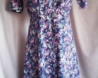 1950's Rayon Acetate Spring Dress