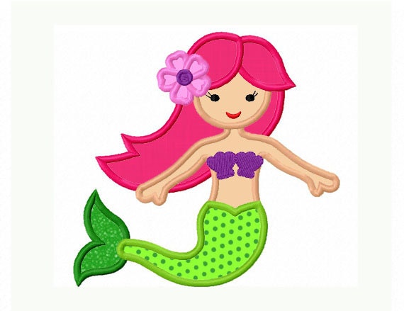 Machine Embroidery Design For Mermaid Machine Embroidery Design For Mermaid