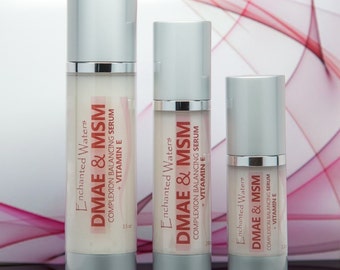 DMAE & MSM SERUM - Natural Organic Skin Firming Anti Aging - Anti Wrinkle Skin Care Cream - Stunning Results! - Free U.S. Shipping