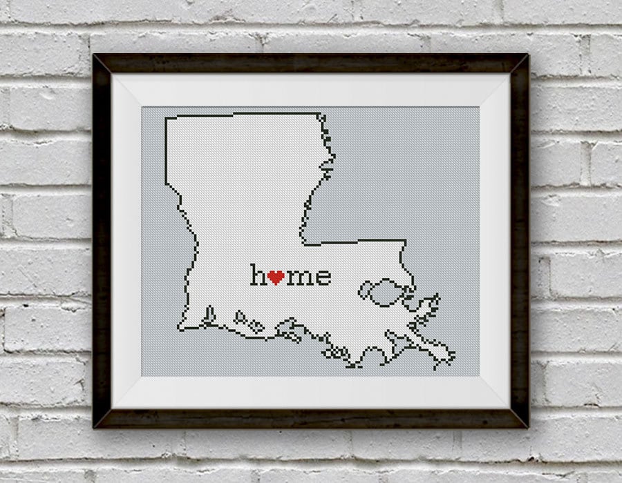 Louisiana Cross Stitch Pattern BOGO FREE Louisiana