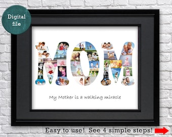Mothers day gift Photo collage Mother in law gift for mom gift for Mother of the groom gift Personalized gift for mom Custom gifts for mom
