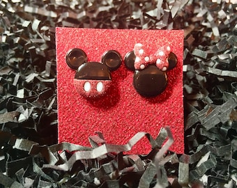 Disney earrings, Mickey Mouse earrings, Minnie Mouse earrings, Walt Disney World earrings, Fish Extenders, Disney Cruise