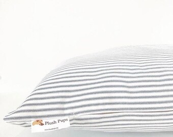 Stripe Dog Bed Cover, Dog Bed Pillow Cover, Durable Dog Bed Cover, Ticking Stripe Dog Bed Cover, Designer Dog Bed Pillow Cover, Dog Bedding