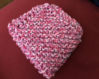 ONE knitted 100% cotton dishcloth/washcloth
