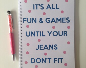 Slimming World Friendly - Food Planner Diary - Diet Tracker - Food Log - 8 Week / 12 Week Planner - Its all Fun & Games