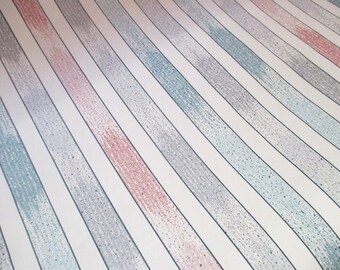 Vintage Wallpaper Pastel Stripes Unopened Rolls 1990s Choice Qty 1-6 / NOS Deadstock Sunworthy