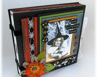 Halloween Mini Scrapbook, Little Witch Smash Book, Halloween Instagram, Photo Album