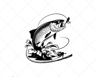 Free Free 332 Fly Fishing Trout Svg SVG PNG EPS DXF File