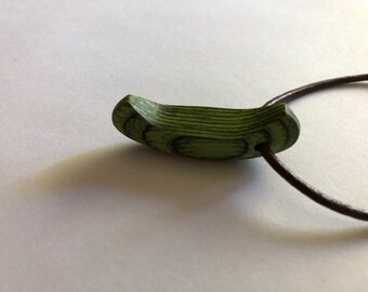 Handcrafted canoe necklace