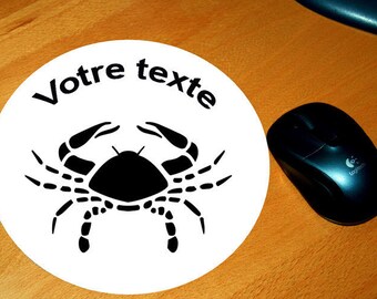 Mouse pad Cancer personalize name or Word of your choice