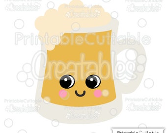 Cute Beer Mug SVG File and Clipart E364 - svg, dxf, png, for Cricut, Cameo Cutting Machines - Includes Limited Commercial Use!