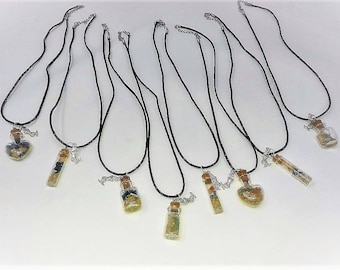 Mermaid Wish Bottle Pendants